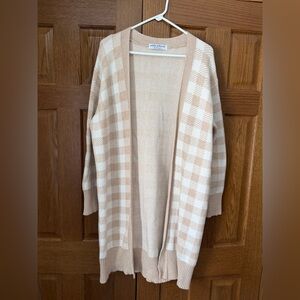 Plaid Cardigan Sweater